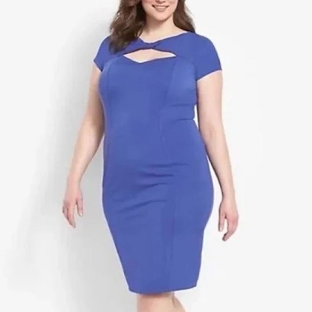 NWT blue Keyhole dress